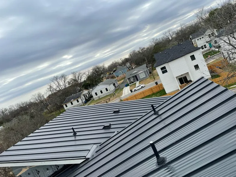 Standing seam metal roof panels with vents for Skylight Repair in Oak Hill